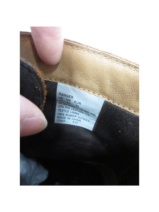 Polo Ralph Lauren Ranger Boots 11 D Leather Buckle Lace Up Combat Lug